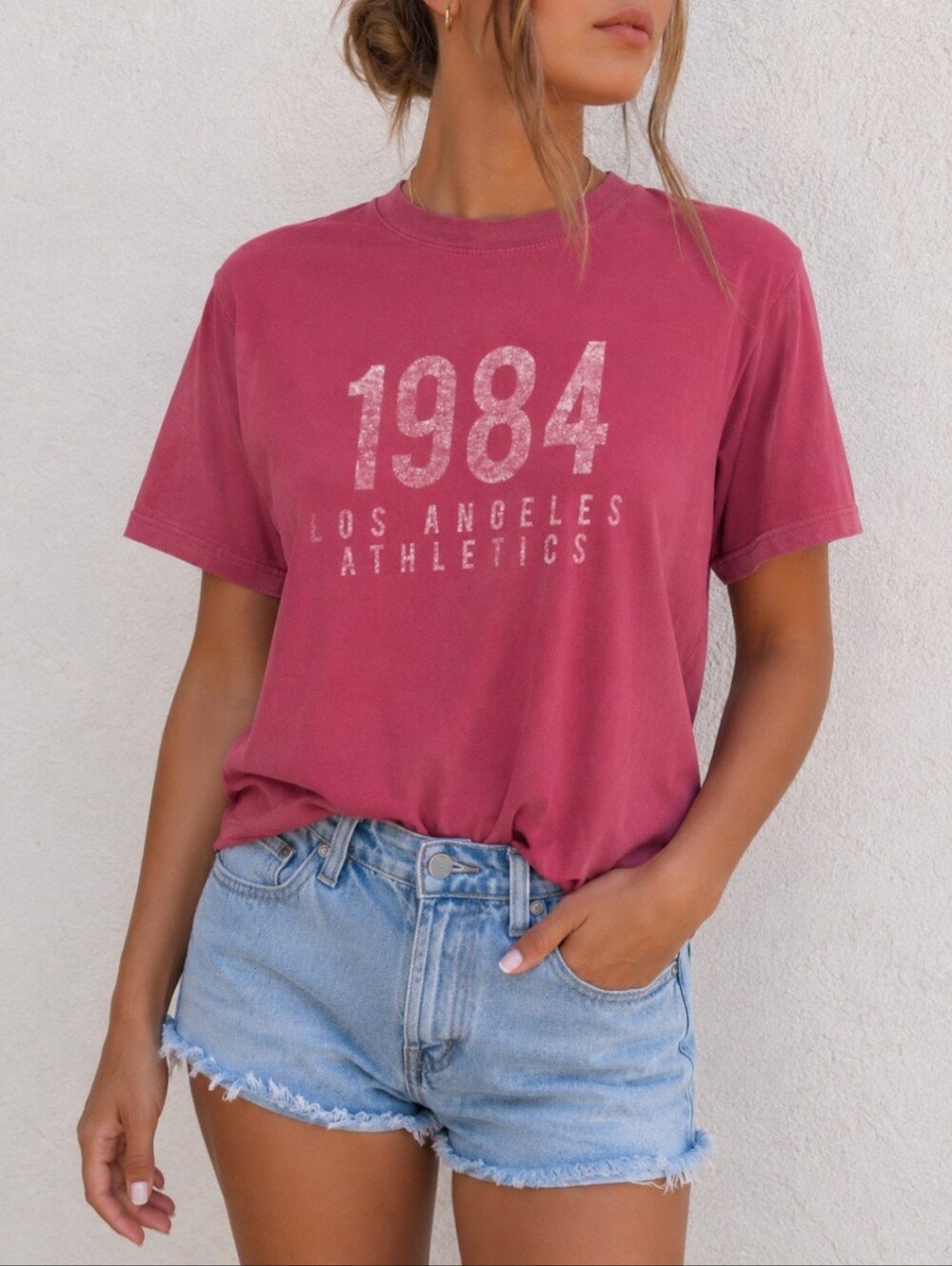 Brandy Melville 1984 Los Angeles Athletics Graphic Tee | Vintage Wash